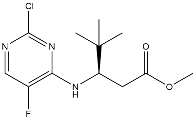 (3R)-3-[(2-氯-5-氟嘧啶-4-基)氨基]-4,4-二甲基戊酸甲酯