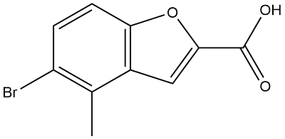 5-溴-4-甲基-1-苯并呋喃-2-羧酸