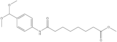 7-[(4-(二甲氧基甲基)苯基)氨基甲酰基]庚酸甲酯