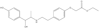 2-(4-(2-[(1-羟基 -1-(4-羟基苯基)丙烷 -2-基)氨基]乙基)苯氧基)乙酸乙酯
