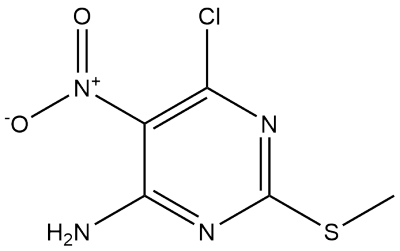 6-氯-2-甲硫基-5-硝基嘧啶-4-胺