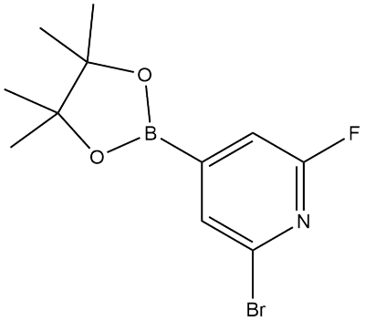 2-溴-6-氟-4-四甲基-1,3,2-二氧杂硼烷-2-基)吡啶