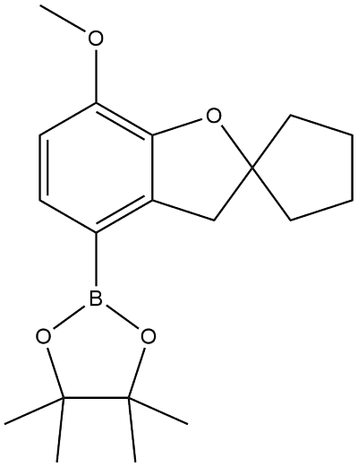 2-(7-甲氧基 -3H- 螺[1-苯并呋喃 -2,1’-环戊烷] -4-基) -4,4,5,5-四甲基 -1,3,2-二恶硼烷