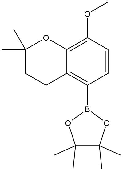 2-(8-甲氧基-2,2-二甲基-3,4-二氢-2H-1-苯并吡喃-5-基)-4,4,5,5-四甲基-1,3,2-二恶硼烷