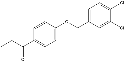 1-(4-[(3,4-二氯苯基)甲氧基]苯基)丙-1-酮