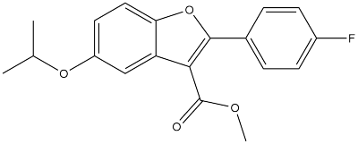 2-(4-氟苯基)-5-(丙-2-基氧基)-1-苯并呋喃-3-羧酸甲酯