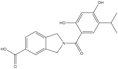 2-(2,4-二羟基-5-丙基-2-基)苯甲酰基)-2,3-二氢-1H-异吲哚-5-羧酸