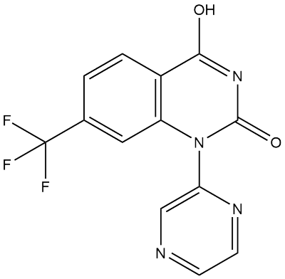 4-羟基-1-吡嗪-2-基-7-三氟甲基-1,2-二氢喹唑啉-2-酮