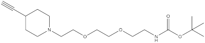 N-(2-(2-(4-乙炔基哌啶-1-基)乙氧基)乙氧基)乙基)氨基甲酸叔丁酯