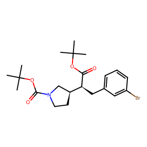 (3R)-3-[(2S)-3-(3-溴苯基)-1-叔丁氧基-1-氧代丙烷-2-基]吡咯烷-1-羧酸叔丁酯