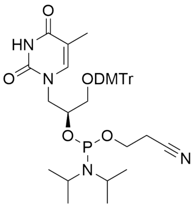 (4S)-6-双(丙基-2-基)氨基)-1,1-双(4-甲氧基苯基)-4-[(5-甲基-2,4-二氧代-1,2,3,4-四氢嘧啶-1-基)甲基]-1-苯基-2,5,7-三氧杂-6-磷十烷-10-腈
