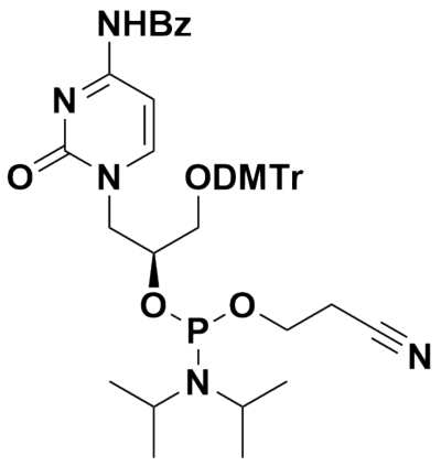 N-(1-(2S)-3-(双(4-甲氧基苯基)苯基)甲氧基)-2-(双(丙基-2-基)氨基)(2-氰基乙氧基)膦酰基]氧基}丙基]-2-氧代-1,2-二氢嘧啶-4-基)苯甲酰胺