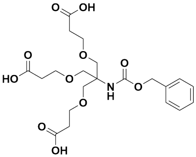 3-(2-(苄氧基)羰基]氨基}-3-(2-羧基乙氧基)-2-[(2-羧基乙氧基)甲基]丙氧基)丙酸