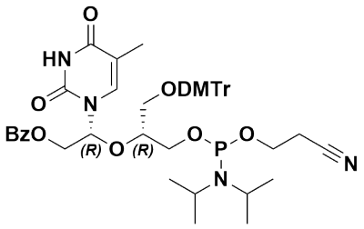 (2R)-2-(((2R)-1-(双(4-甲氧基苯基)(苯基)甲氧基)-3-((2-氰基乙氧基)(二异丙基氨基)膦基)氧基)丙-2-基)氧)-2-(5-甲基-2,4-二氧代-3,4-二氢嘧啶-1(2H)-基)苯甲酸乙酯