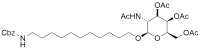 [(2R,3R,4R,5R,6R)-3,4-双乙酰氧基-6-[(11-{[(苄氧基)羰基]氨基]氨基]十一烷基)氧基]-5-乙酰氨基氧杂环丁烷-2-基]甲基乙酸酯
