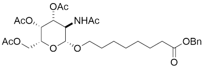 8-{[(2R,3R,4R,5R,6R)-4,5-双乙酰氧基-6-[乙酰氧基)甲基]-3-乙酰氨基氧杂环戊烷-2-基]氧基}辛酸苄酯
