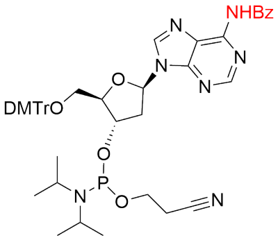 (2R,3S,5R)-5-(6-苯甲酰氨基-9H-嘌呤-9-基)-2-((双(4-甲氧基苯基)(苯基)甲氧基)甲基)四氢呋喃-3-基(2-氰基乙基)二异丙基磷脒