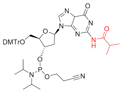 (2R,3S,5R)-2-((双(4-甲氧基苯基)(苯基)甲氧基)甲基)-5-(2-异丁酰胺基-6-氧代-5,6-二氢-9H-嘌呤-9-基)四氢呋喃-3-基(2-氰基乙基)二异丙基磷脒