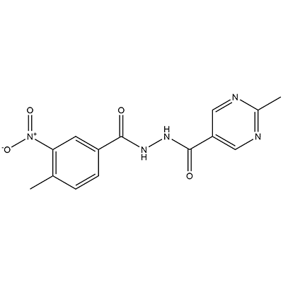 2-甲基-N'-(4-甲基-3-硝基苯甲酰基)嘧啶-5-甲酰肼
