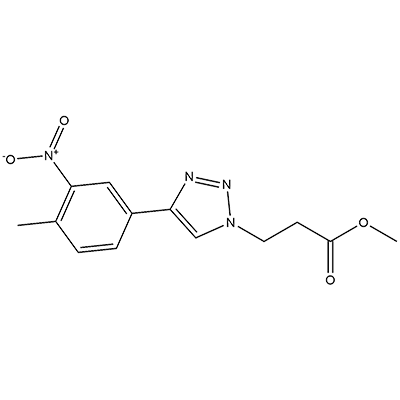3-(4-(4-甲基-3-硝基苯基)-1H-1,2,3-三唑-1-基)丙酸甲酯