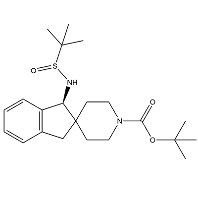 (1S)-1-((叔丁基亚磺酰基)氨基)-1,3-二氢螺[茚-2,4'-哌啶]-1'-羧酸叔丁酯