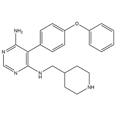 5-(4-苯氧基苯基)-N4-[(哌啶-4-基)甲基]嘧啶-4,6-二胺