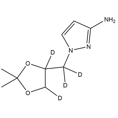 1-[(2,2-二甲基(4,5-^2H₂)-1,3-二氧戊环-4-基)(^2H₂)甲基]-1H-吡唑-3-胺
