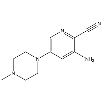3-氨基-5-(4-甲基哌嗪-1-基)吡啶腈