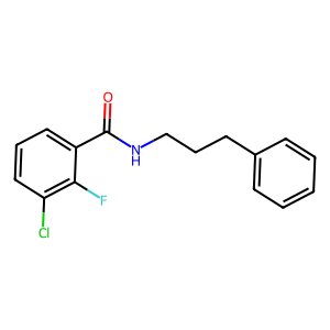 3-氯-2-氟-N-(3-苯丙基)苯甲酰胺