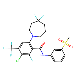 3-氯-6-(4,4-二氟氮卓-1-基)-2-氟-N-(3-(甲基磺酰基)苯基)-4-(三氟甲基)苯甲酰胺