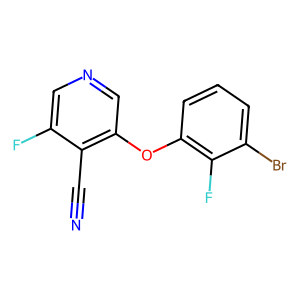 3-(3-溴-2-氟苯氧基)-5-氟异烟酰腈